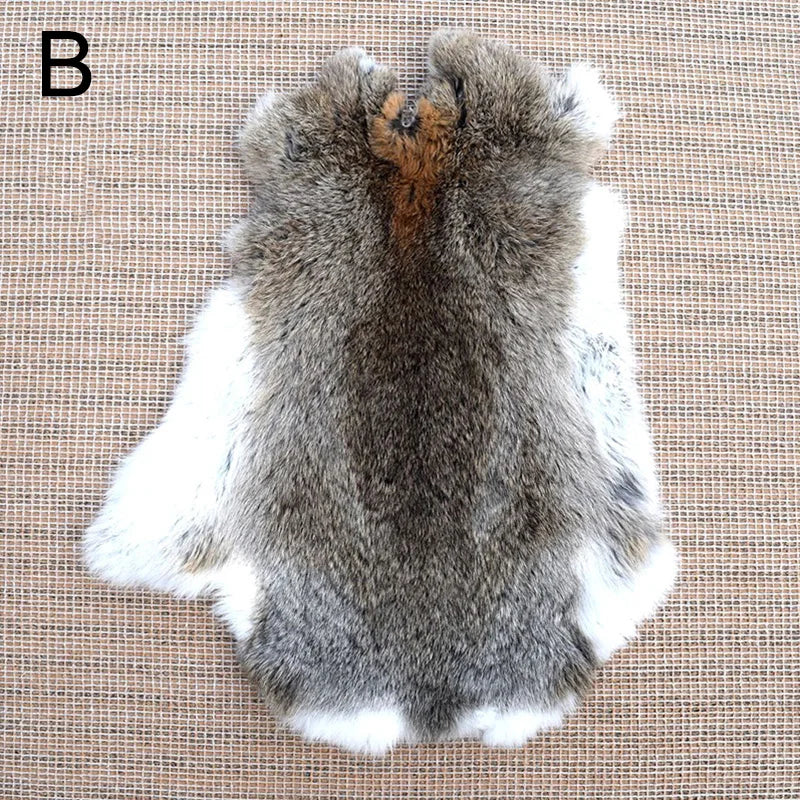 Faux Rabbit Fur White Fur Sale by Whole Piece Fluffy Rabbit Pelts Clothing Accessories Faux Fur for Blanket Carpets