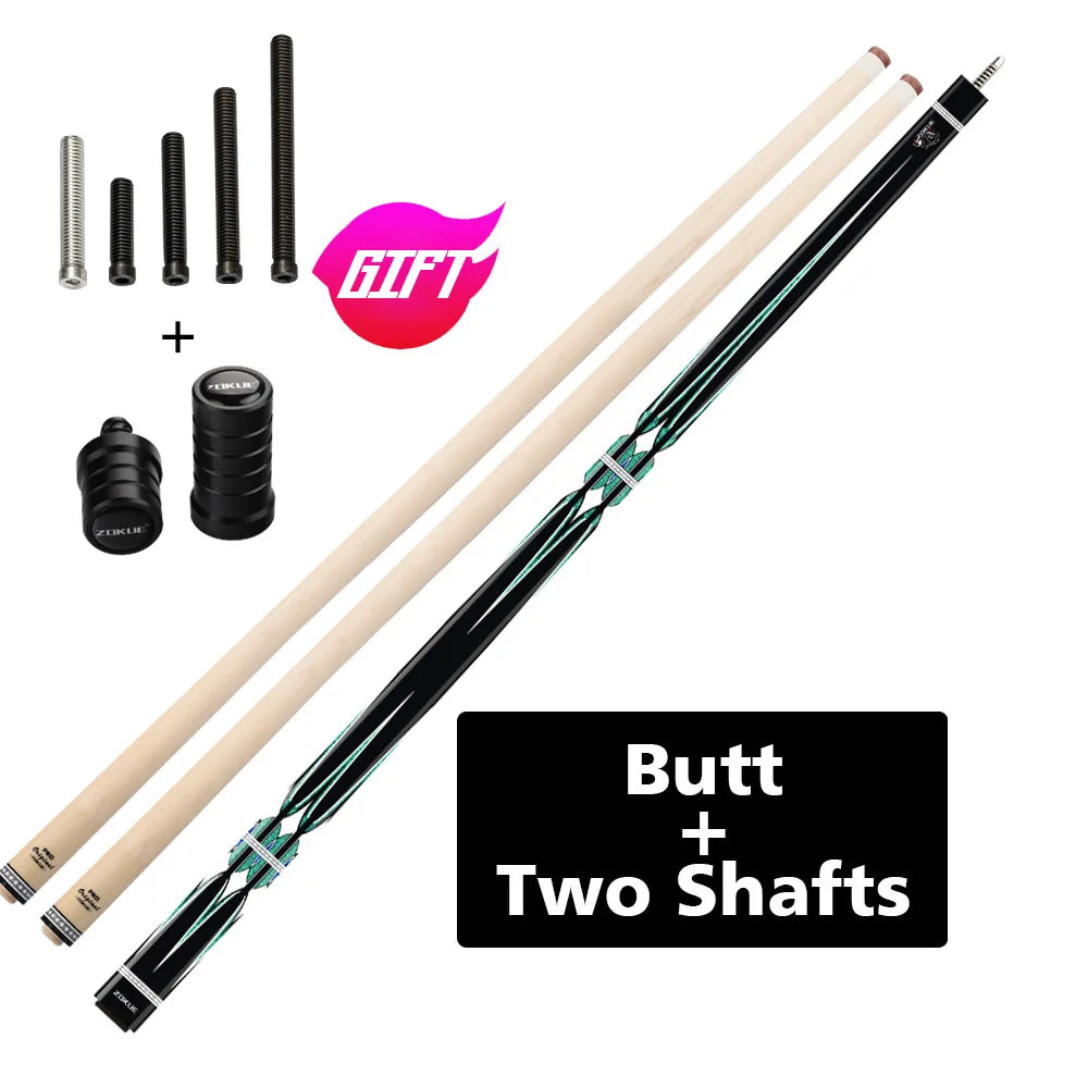 ZOKUE 3 Cushion Billiard Cue Stick With Professional Carom Taper 12mm Tip 142 Cm Libre Cue for Carom Cue