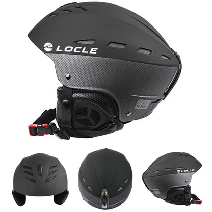 LOCLE Men Skiing Helmet Women Children Boys Girls Ski Helmet Skating Skateboard Snowmobile Motorcycle Helmets Size 52-64cm