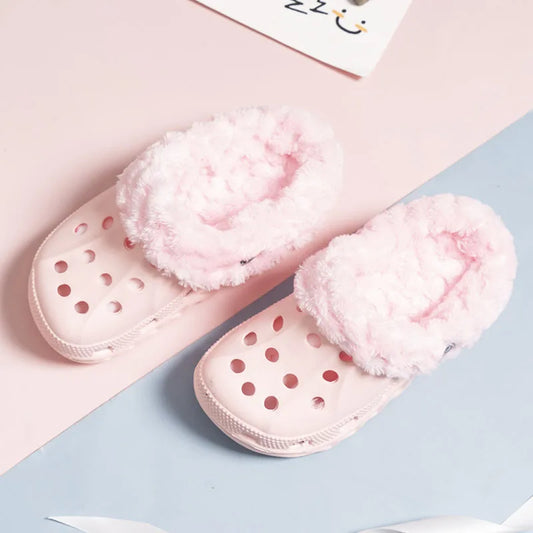 Children Kids Girls Boys Mules Winter  Warm Garden Clogs Sneakers Slippers Baby Sandles Shoes for Girl Boy EUR24-35