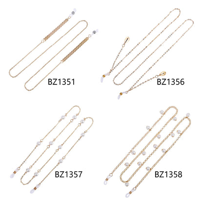 1PCs Women Fashion Pearls Sunglasses Chains Gold Eyeglasses Chains Sunglasses Holder Necklace Eyewear Retainer Accessories