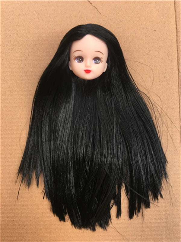 Original Licca Miki Maki Jenney Doll Bald Head Rooted Hair Cartton Anime Princess Heads DIY Plants Hair Head