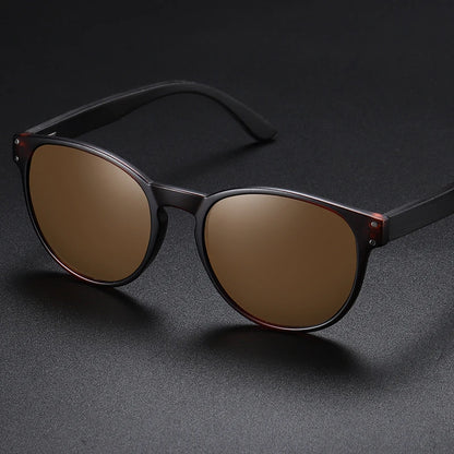 GM Polarized Sunglasses Men Women S5091 Brand  Wooden Sunglasses Women Round Frame Classic Sunglasses Oculos De Sol  UV400