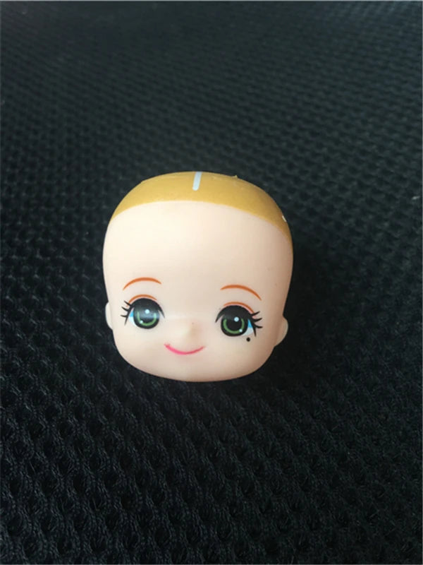 Original Licca Miki Maki Jenney Doll Bald Head Rooted Hair Cartton Anime Princess Heads DIY Plants Hair Head