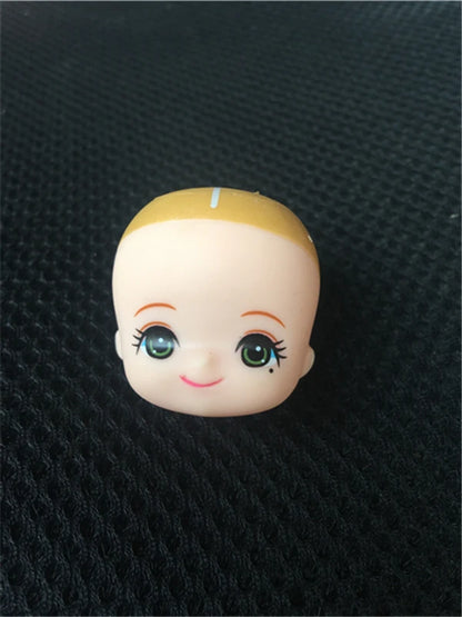 Original Licca Miki Maki Jenney Doll Bald Head Rooted Hair Cartton Anime Princess Heads DIY Plants Hair Head