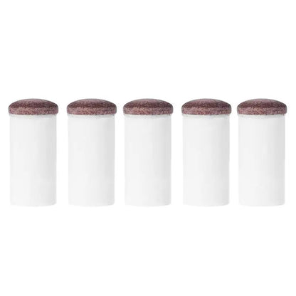 5Pcs Slip-On Pool Cue Tips Plastic Snooker Cue Ferrule Billiard Accessories for Billiards Fans Entertainment
