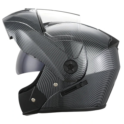 2 Gifts Unisex Racing Motorcycle Helmets Modular Dual Lens Motocross Helmet Full Face Safe Helmet Flip Up Cascos Para Moto Kask
