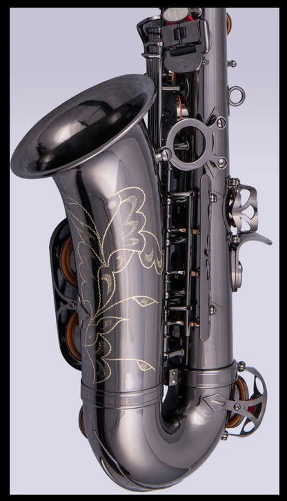 Il Belin Free Promotional  Alto Saxophone E Flat Matte Black Musical Instruments Saxophone Professional Grade Encarved
