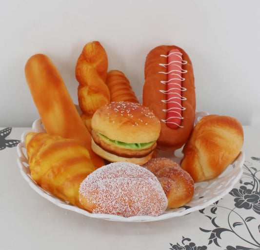 Coloring Antistress Food Squishy Food Creative Simulation Bread Toast Donuts Slow Rising Squeeze Stress Relief Toys Spoof Tease