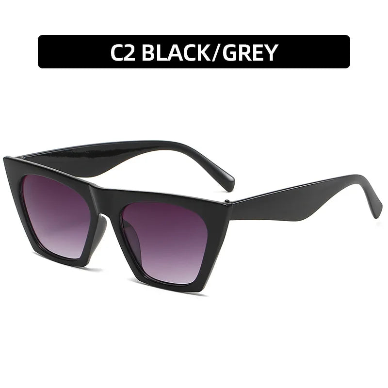 2022 New Brand Sunglasses Square Glasses Personalized Cat Eyes Colorful Sunglasses Trend Versatile Sunglasses Uv400