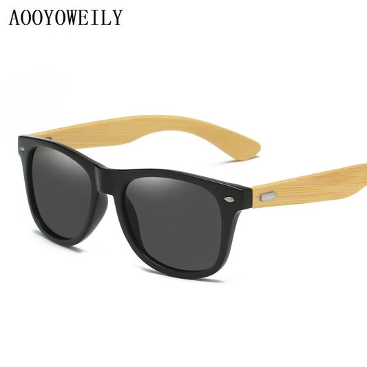 High-Quality Bamboo Wood Sunglasses Man Woman Classic Vintage Wooden Driving Male Sunglass Luxury Brand Designer Sun Glasses