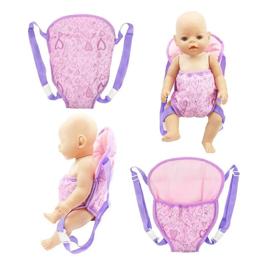 18 Inch Baby Carrier Backpack Shoulder Bag Doll Accessories Toy Doll Bag High Quality and Is Hand Made Polyester Material #2