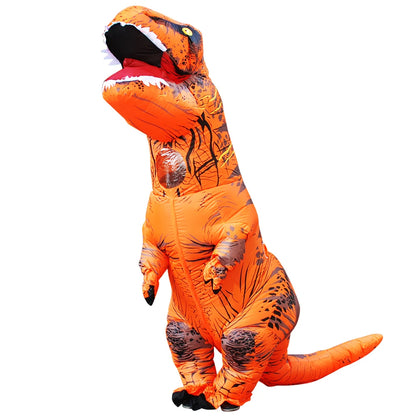 Adult Kids T-Rex Dinosaur Inflatable Costumes Purim Halloween Christmas Mascot Anime Party Cosplay Costume Dress Fancy Suits