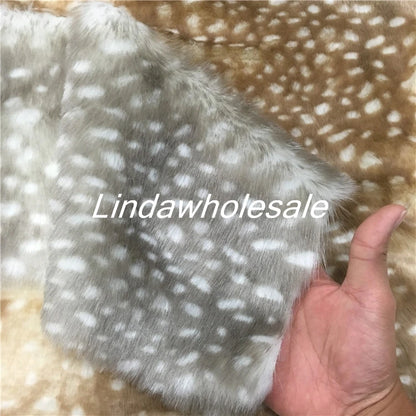 Faux Fur Fabric,plush Fabric Christmas Moose Velvet Deerskin Clothing Toy Material,160*45cm(half Yard)/Pcs