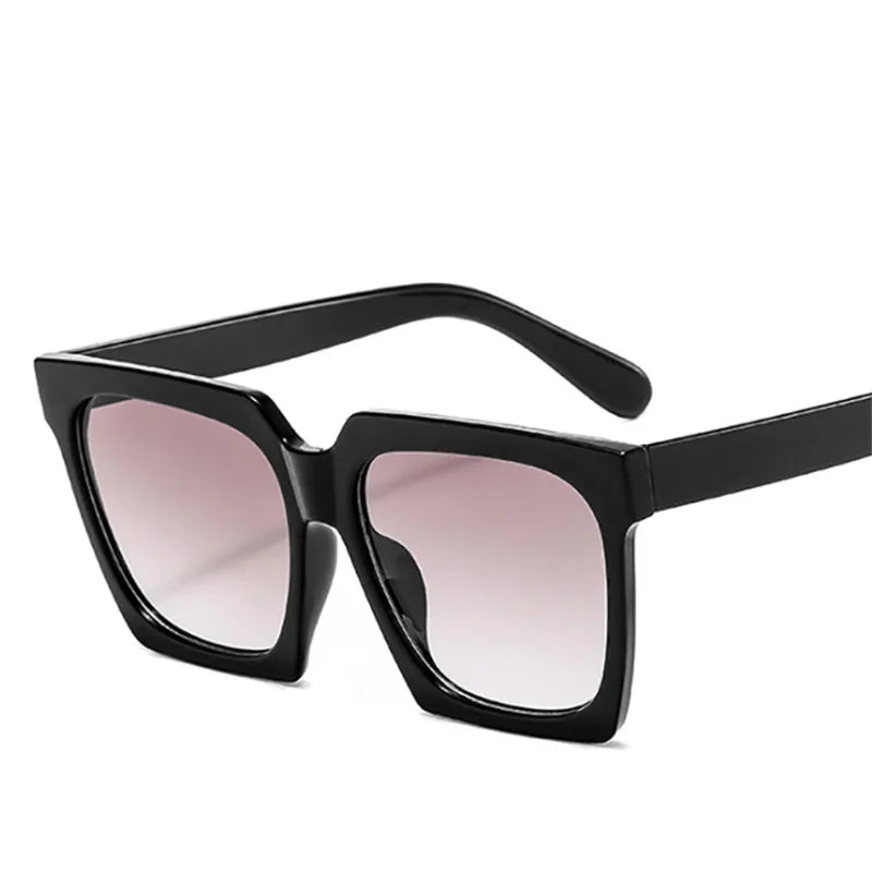 Classic Square Sunglasses Women Men Vintage Oversized Sun Glasses Goggles Ladies Big Frames Sunglass UV400 White Green Eyewear