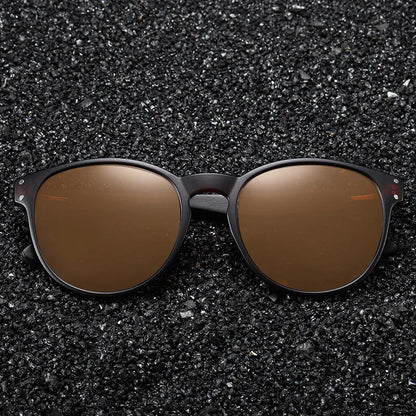 GM Polarized Sunglasses Men Women S5091 Brand  Wooden Sunglasses Women Round Frame Classic Sunglasses Oculos De Sol  UV400