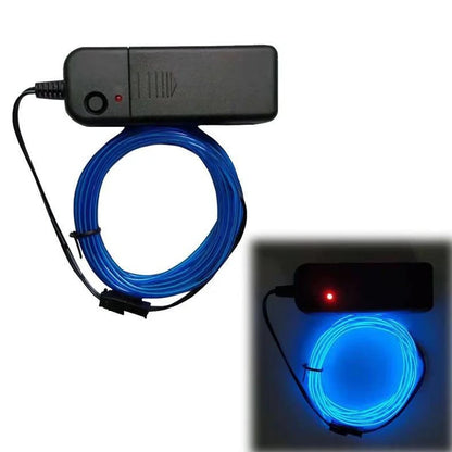 Glow EL Wire Cable LED Neon Christmas Dance Party DIY Costumes Clothing Luminous Car Light Decoration Clothes Flexible Light