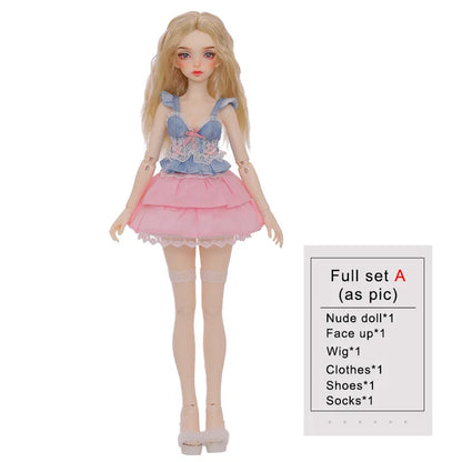 BJD Doll 1/4 Minifee Dina Ran Fairyland Ball Jointed Dolls Blue Pink Candy Girl Art Toy for Children Fairyland Iplehouse
