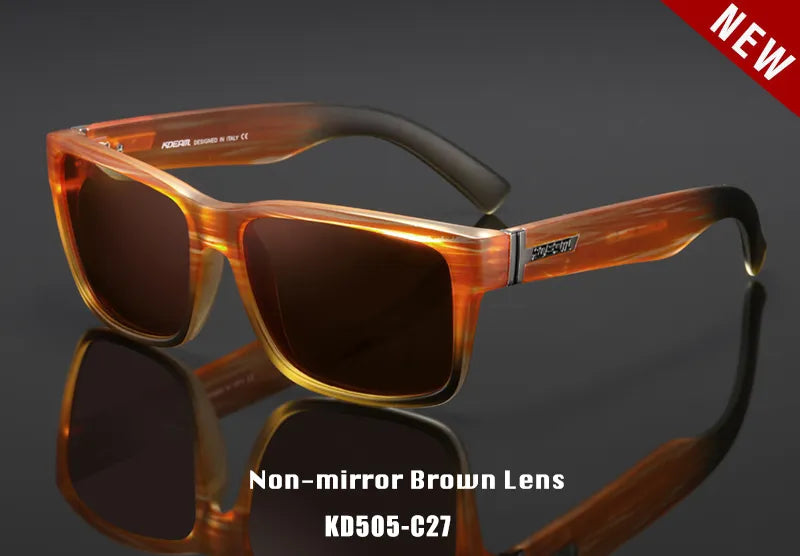 KDEAM Revamp of Sport Men Sunglasses Polarized Shockingly Colors Sun Glasses Outdoor Driving Photochromic Sunglass With Box
