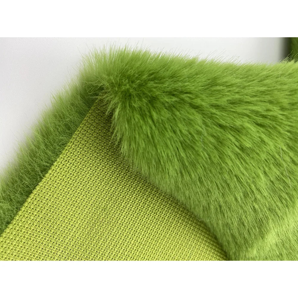15mm Long Faux Fur 160cm Width Soft Fur Fabric High and Low Faux Mink Clothing Fabrics