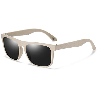 XSW Brand Design Wooden Retro Square Oval Square Men's and Women's Sunglasses Glasses  Wheat Straw Sunglases UV400 7021
