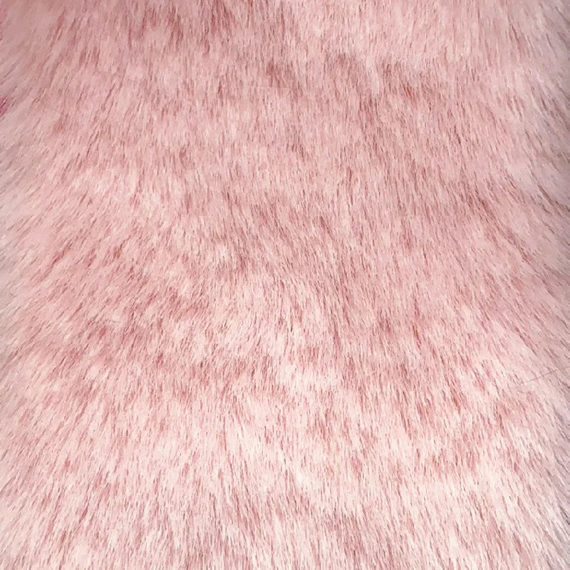 15mm Long Faux Fur 160cm Width Soft Fur Fabric High and Low Faux Mink Clothing Fabrics