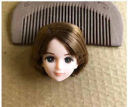 Original Licca Miki Maki Jenney Doll Bald Head Rooted Hair Cartton Anime Princess Heads DIY Plants Hair Head