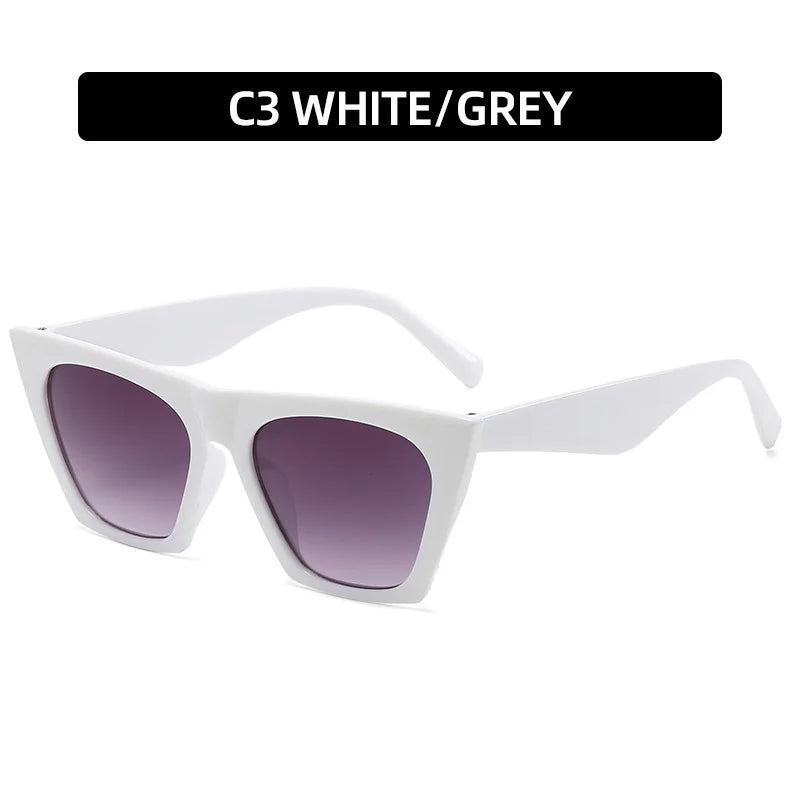2022 New Brand Sunglasses Square Glasses Personalized Cat Eyes Colorful Sunglasses Trend Versatile Sunglasses Uv400