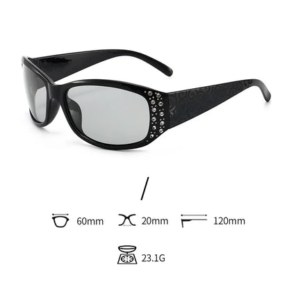 DANKEYISI Women Polarized Sunglasses Female Rhinestone Sunglasses Driving Travel Outdoor Eyewear UV400 Sun Glasses Lady