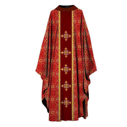 Halloween Cosplay Costume Men Muslim Dress Jubba Thobe Prayer Robe Gown Retro Medieval Priest Monk Missionary Cloak Cape Party