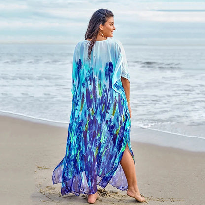 Beach Cover Up Shirt Tops for Women 2020 Blouses Cheap Woman Dress Chiffon Dress Floral