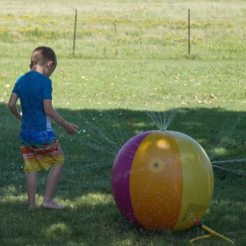 Funny Inflatable Spray Water Ball Kids Water Sprinkler Ball Summer Outdoor Swimming Pool Beach Play the Lawn Balls Playing Toys