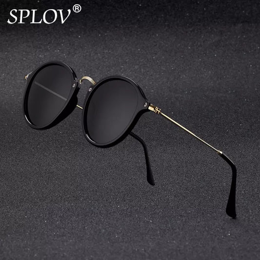 New Arrival Round Sunglasses Coating Retro Men Women Brand Designer Sunglasses Vintage Mirrored Glasses