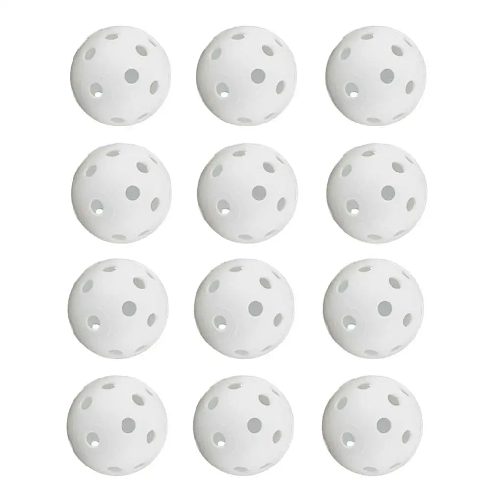 12/50pcs 42MM Practice Golf Balls Plastic Airflow Golf Ball Colorful Golf Practice Equipment