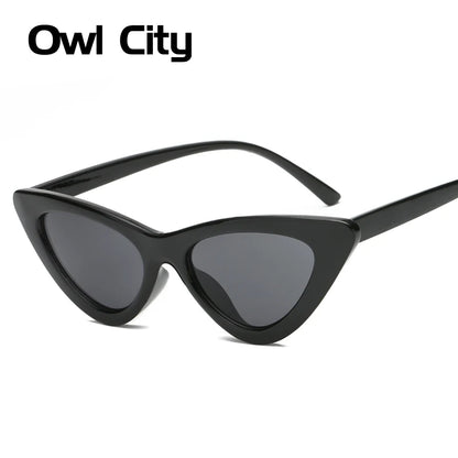 Owl City Vintage Women Sunglasses Cat Eye Eyewear Brand Designer Retro Sunglass Female Oculos De Sol UV400 Sun Glasses