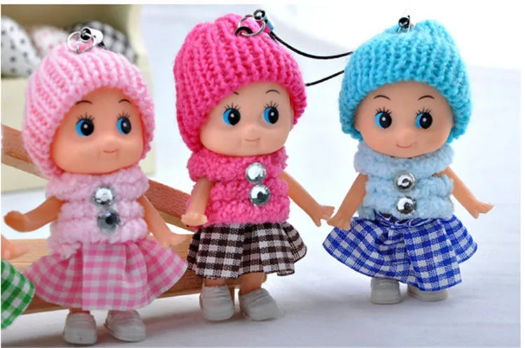 5pcs/Set NEW Kids Toys Soft Interactive Baby Dolls Toy Mini Doll for Girls and Boys