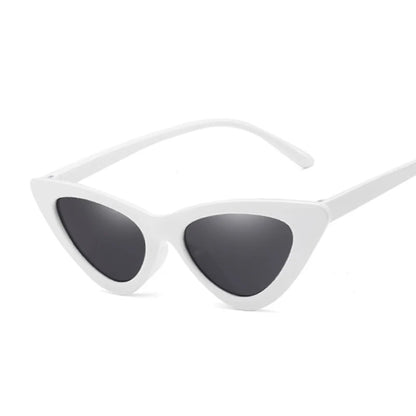 Sexy Cat Eye Sunglasses Woman Brand Designer Mirror Black Triangle Sun Glasses Female Lens Shades for Ladies Eyewear UV400