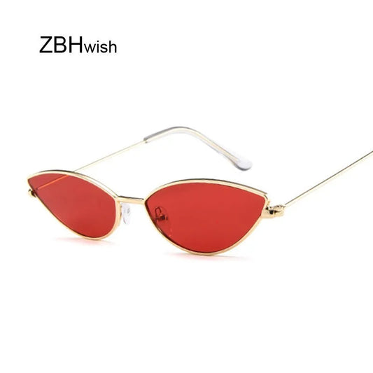 Cute Sexy Cat Eye Sunglasses Woman Retro Small Black Red Pink Cateye Sun Glasses Female Vintage Shades for Woman