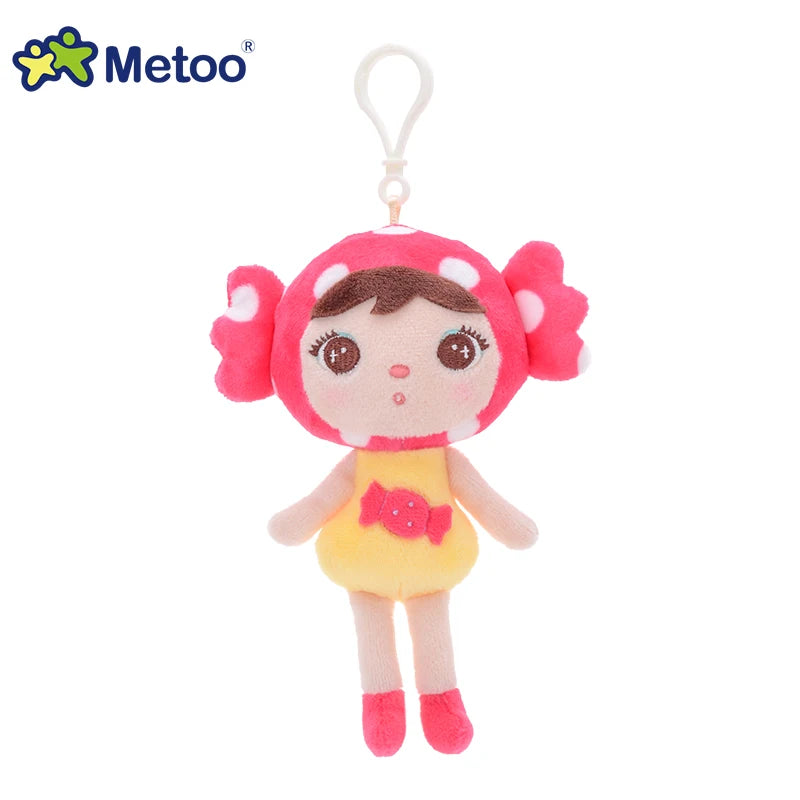 Metoo Doll Stuffed Toys Plush Animals Soft Baby Kids Toys for Girls Boys Kawaii Mini Angela Rabbit Pendant Keychain
