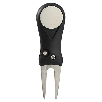 1 Pcs Steel Golf Divot Repair Switchblade Tool Pitch Groove Cleaner Golf Pitchfork Golf Accessories Putting Green Fork Dropship