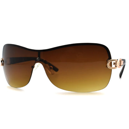 Fashion Trend 2021 Sunglasses Women Brand Designer Oversized Rimless Sunglass Metal Chain Legs Shades for Womens Zonnebril Dames