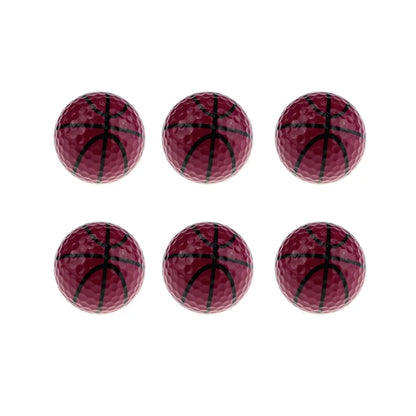 CRESTGOLF 6pcs Per Pack Novelty Sports Practice Golf Balls Ballen Two Layer Golf Pelotas Assorted Golf Ball Driving Range Ball