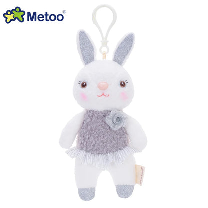 Metoo Doll Stuffed Toys Plush Animals Soft Baby Kids Toys for Girls Boys Kawaii Mini Angela Rabbit Pendant Keychain