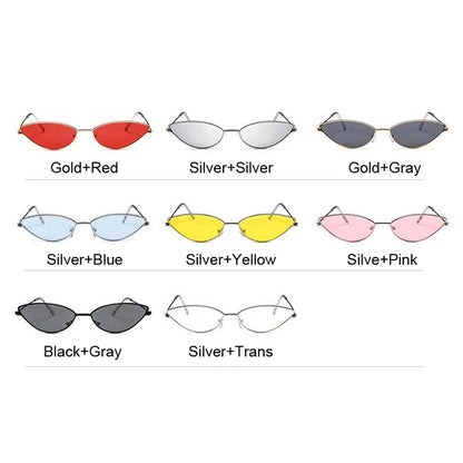 Cute Sexy Cat Eye Sunglasses Woman Retro Small Black Red Pink Cateye Sun Glasses Female Vintage Shades for Woman
