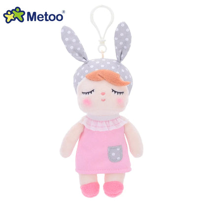 Metoo Doll Stuffed Toys Plush Animals Soft Baby Kids Toys for Girls Boys Kawaii Mini Angela Rabbit Pendant Keychain