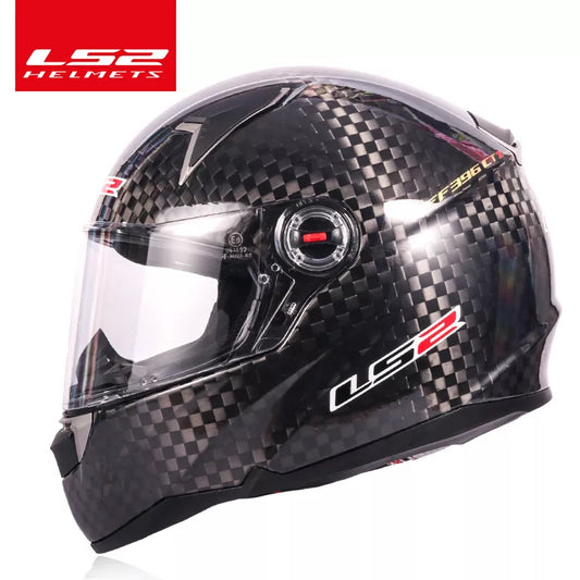 Original LS2 FF396 Carbon Fiber Motorcycle Helmet LS2 CT2 Full Face Helmets Casco Casque Moto No Pump