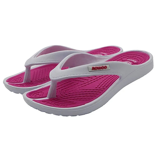 Casual Beach Women Slipper Sandals Brand 2024 New Design Summer Home Flat Flip-Flops Shoes Female Big Size Dropshipping