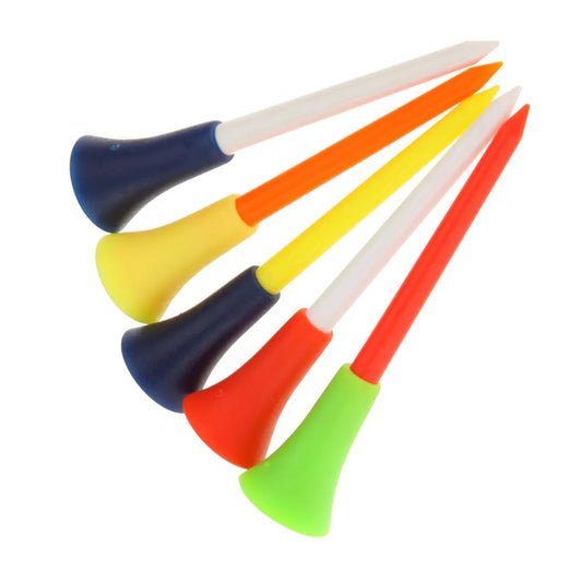 30/100 Pcs Plastic Golf Tees Multi Color 8.3CM 72mm 54mm Durable Rubber Cushion Top Golf Tee Golf Accessories for Golf Sprot New