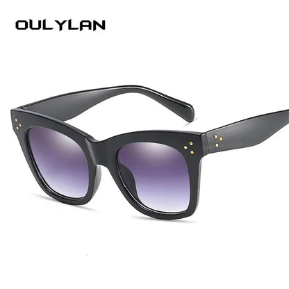 Oulylan Classic Cat Eye Sunglasses Women Vintage Oversized Gradient Sun Glasses Shades Female Luxury Designer UV400 Sunglass