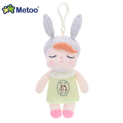 Metoo Doll Stuffed Toys Plush Animals Soft Baby Kids Toys for Girls Boys Kawaii Mini Angela Rabbit Pendant Keychain